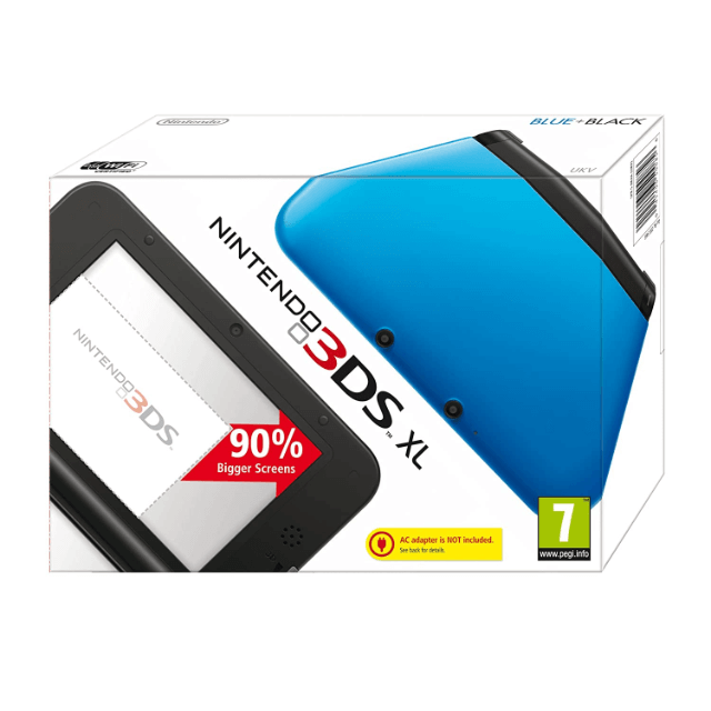 Nintendo DSi XL Blue box art for Nintendo 3DS